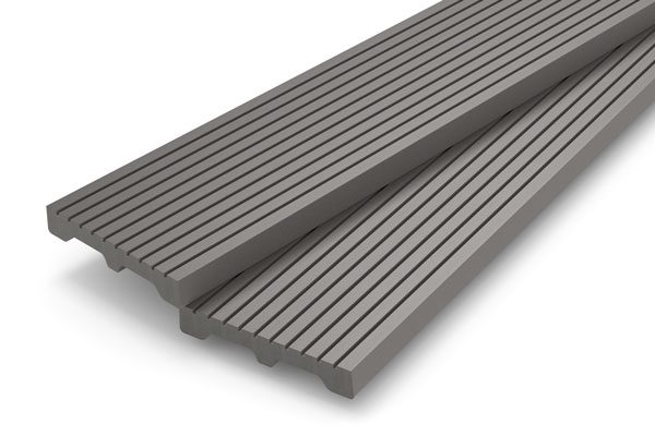 Essentials light grey budget composite deck board