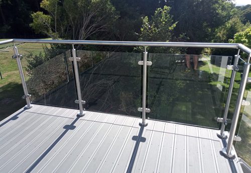 Glass and balustrades with decking