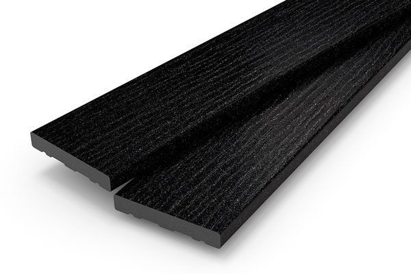 Heritage black woodgrain composite deck board