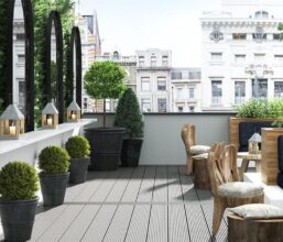 Signature grooved composite decking
