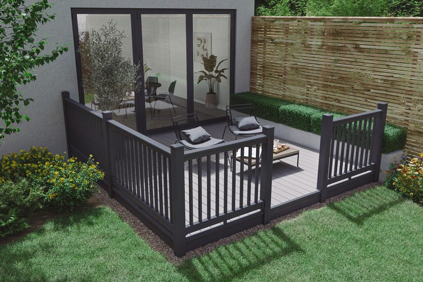 Anthracite grey balustrade kit