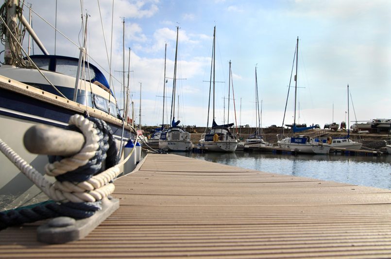 Marina composite decking