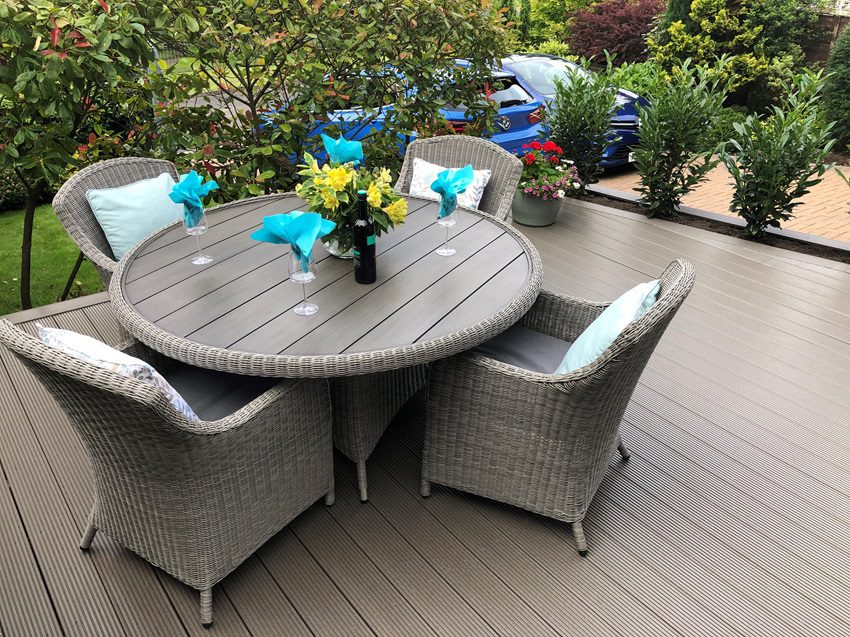 Composite decking furniture