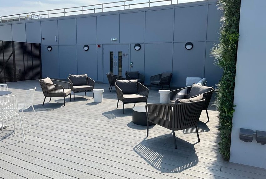 Rooftop terrace at AIR, 35 Homer Road