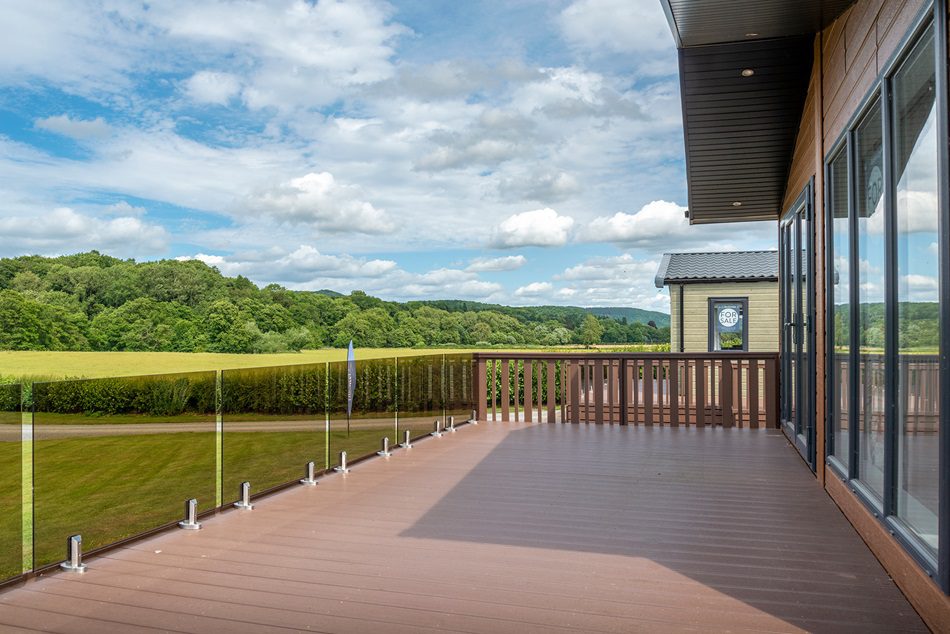 Composite deck at Discover Parks caravan site