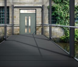 Aluminium decking used in walkway