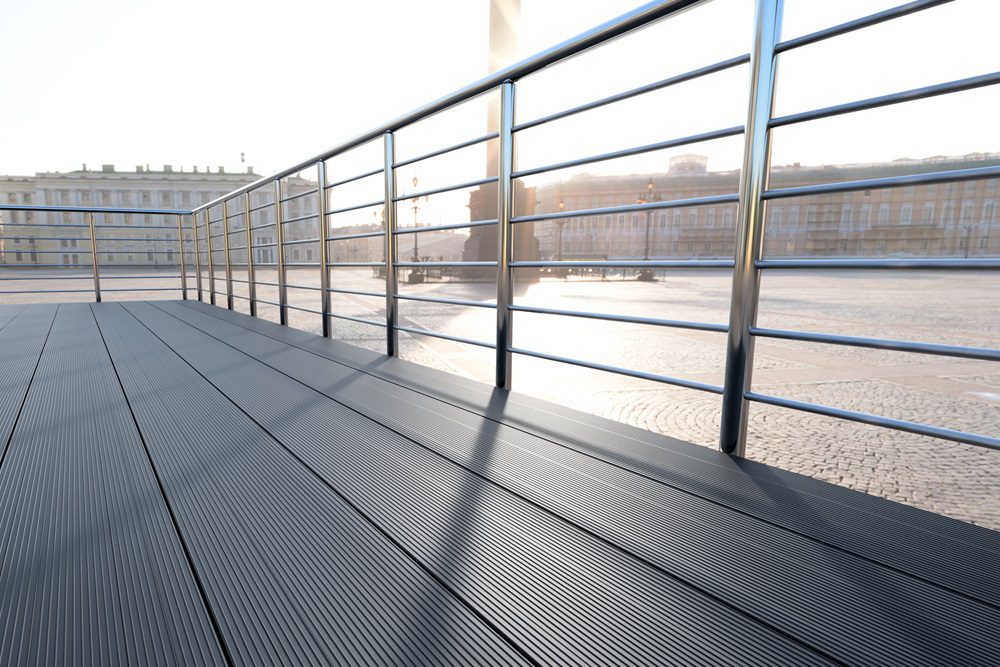 Adek aluminium grooved decking