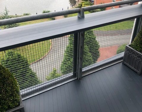 Aluminium balcony boards at City Quay, Liverpool