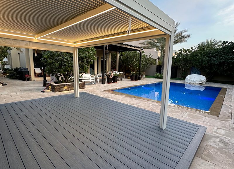 Capped composite decking in Dubai